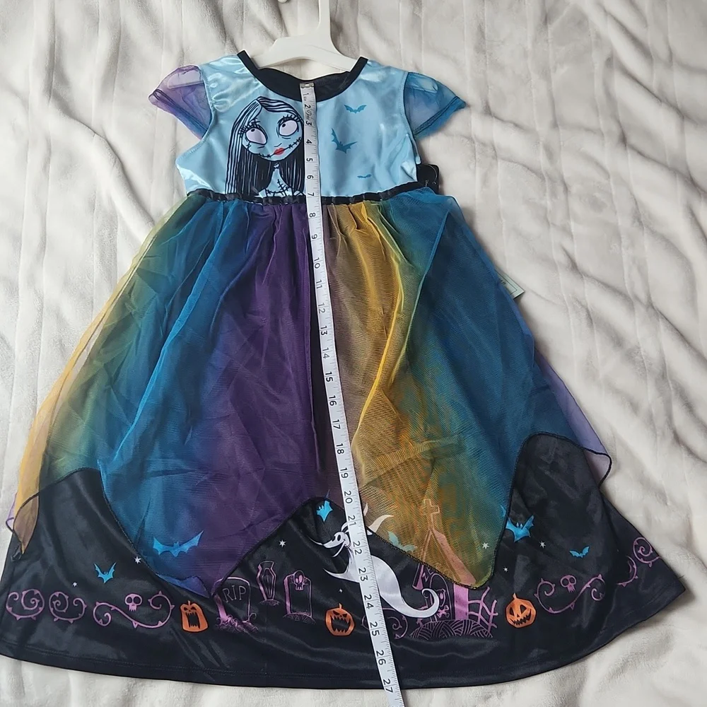 Disney, Nightmare Before Christmas Sally, Youth Halloween Colorful Nightgown - Picture 5 of 8